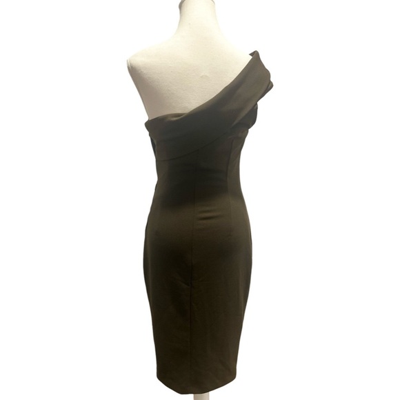 Stunning EUC Le Chateau Olive green dress - Picture 2 of 4